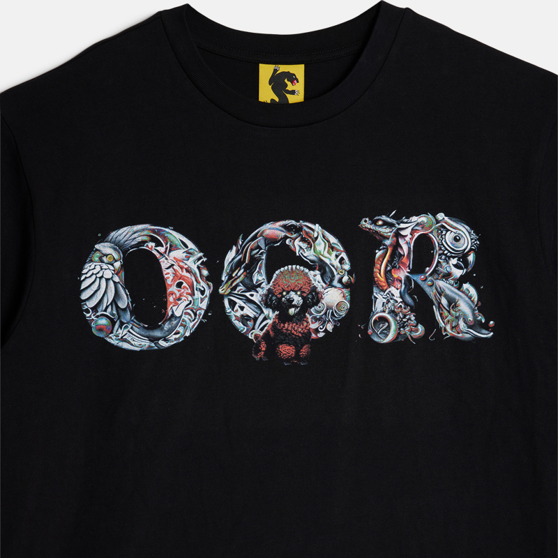 Super Flea Market+OOR+Logo printed tee+Toni Garrn1